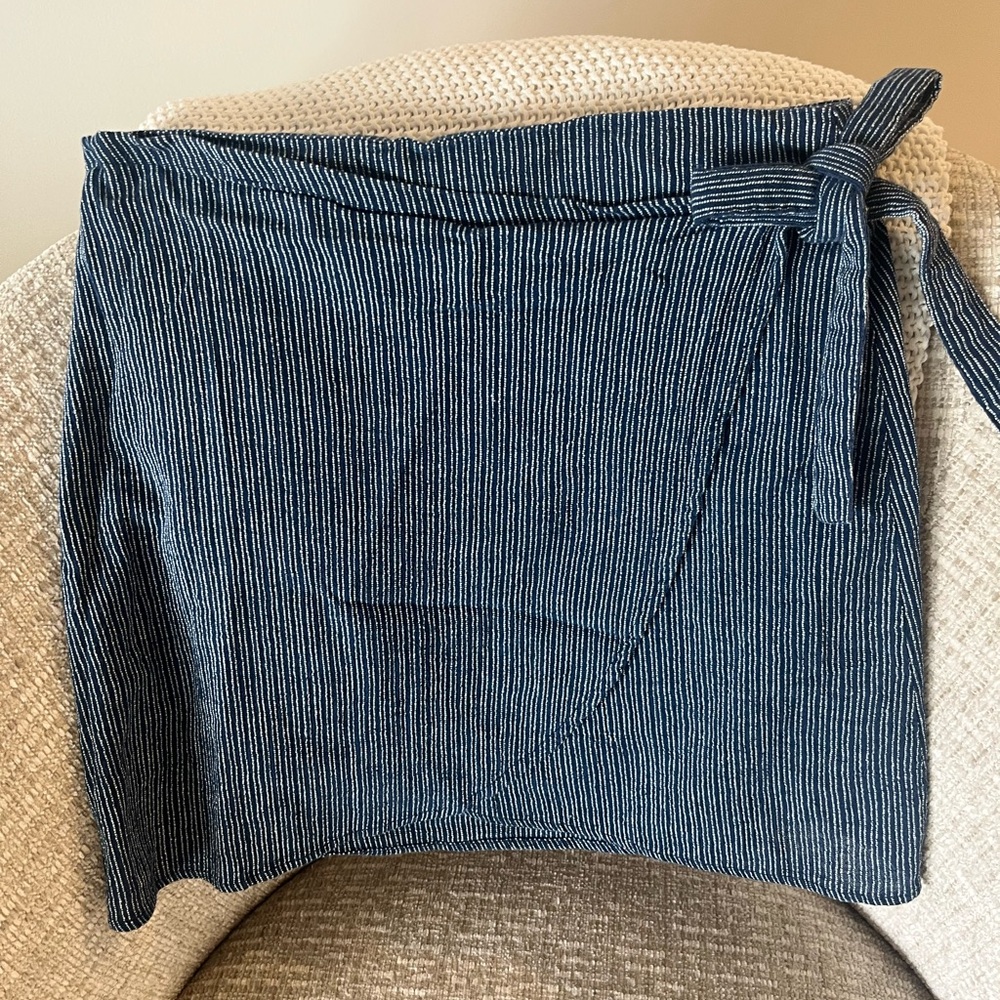 Blue Striped Women's Skirt
